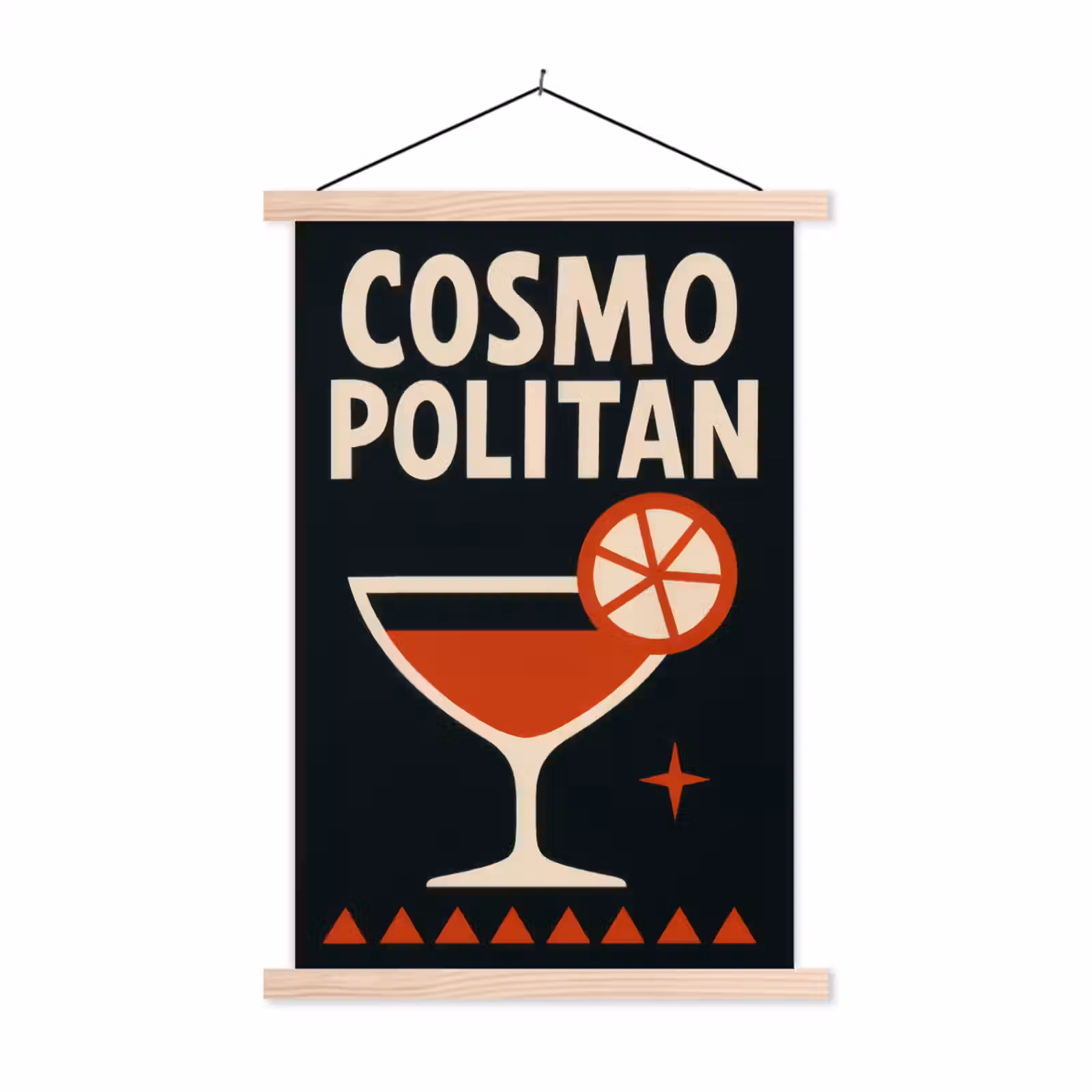 Schoolplaat - Cocktail - Zwart - Illustratie — 1