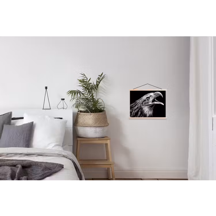Schoolplaat - Adelaar - Portret - Roofvogels - Zwart - Wit - Vogel — 2