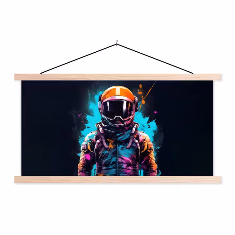 Schoolplaat - Astronaut - Neon - Gaming - Ruimte — 1