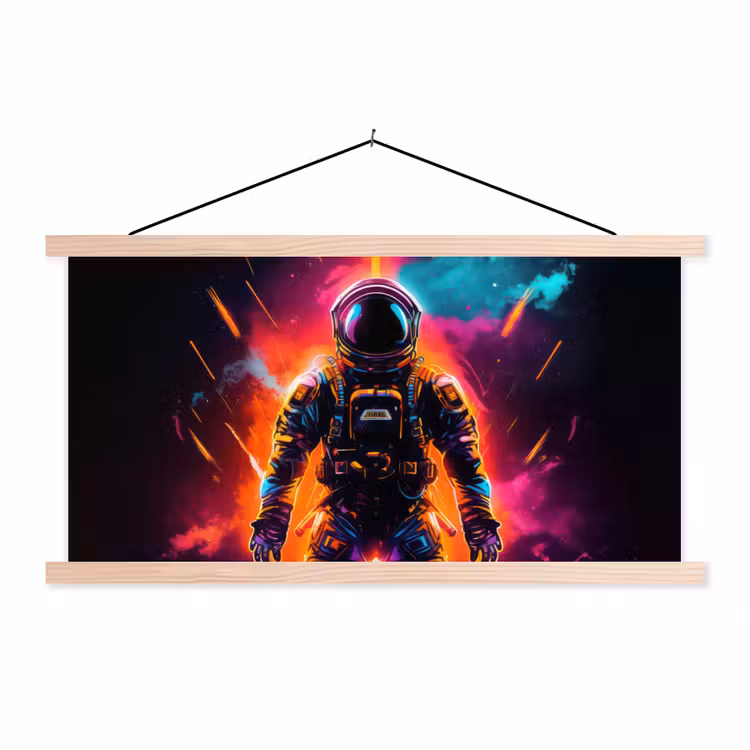 Schoolplaat - Astronaut - Neon - Gaming - Ruimte — 1