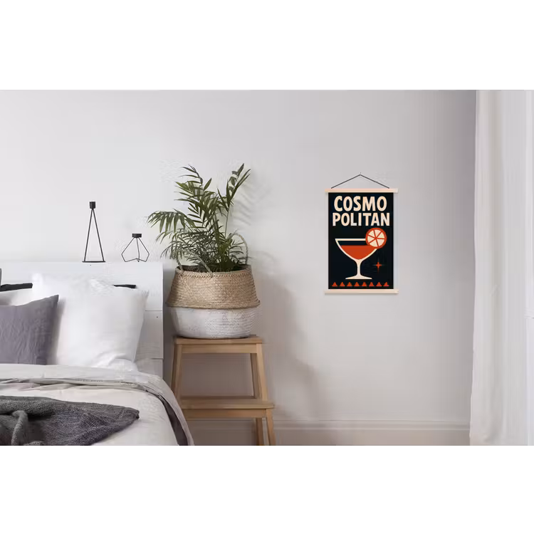 Schoolplaat - Cocktail - Zwart - Illustratie — 2