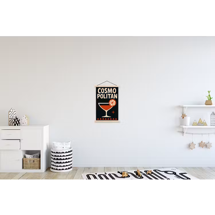 Schoolplaat - Cocktail - Zwart - Illustratie — 3