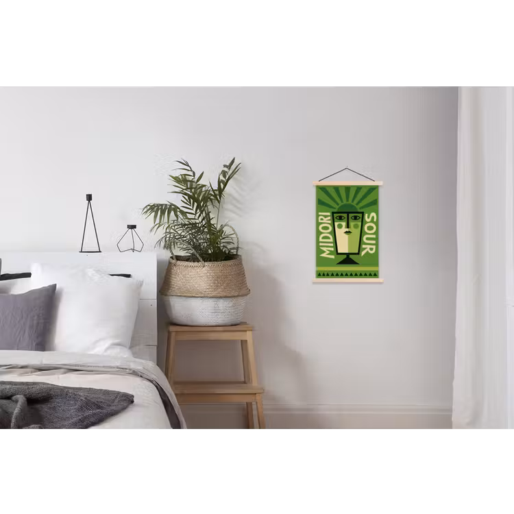 Schoolplaat - Grafisch - Art - Cocktail - Groen — 2
