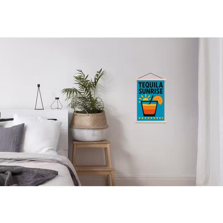 Schoolplaat - Illustratie - Tequila - Glas - Blauw — 2