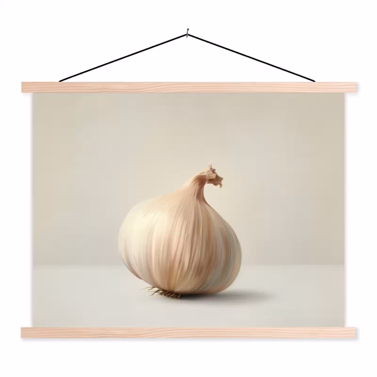 Schoolplaat - Knoflook - Natuurlijk - Beige — 1