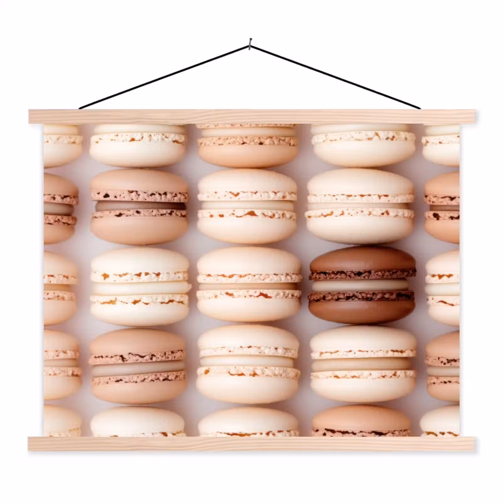 Schoolplaat - Macarons - Beige - Bruin — 1