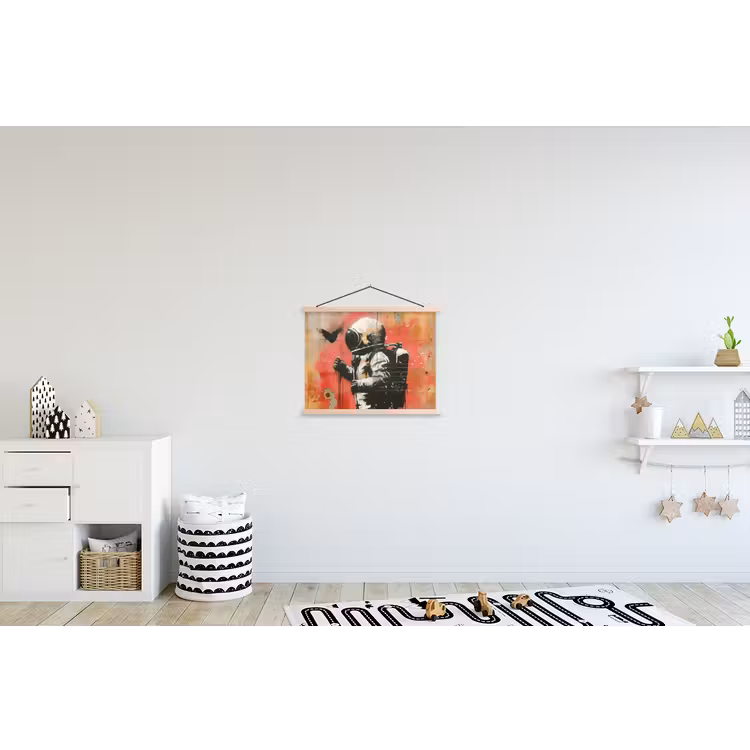 Schoolplaat - Graffiti - Astronaut - Street art - Ruimte - Banksy — 3