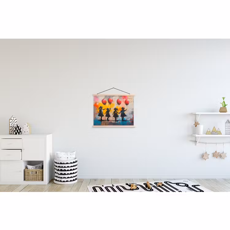 Schoolplaat - Graffiti - Kinderen - Street art - Ballon - Banksy — 3