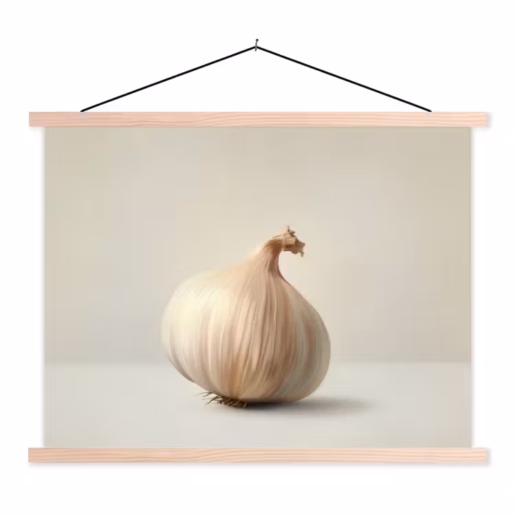 Schoolplaat - Knoflook - Natuurlijk - Beige — 1