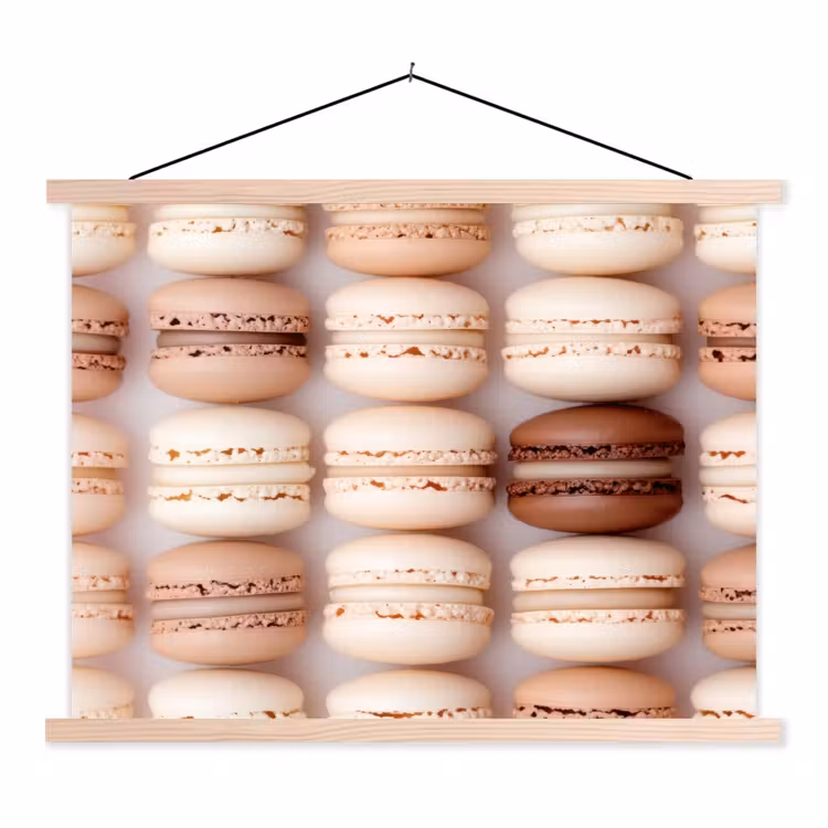 Schoolplaat - Macarons - Beige - Bruin — 1