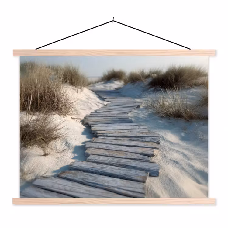 Schoolplaat - Pad - Planken - Duinen - Gras — 1