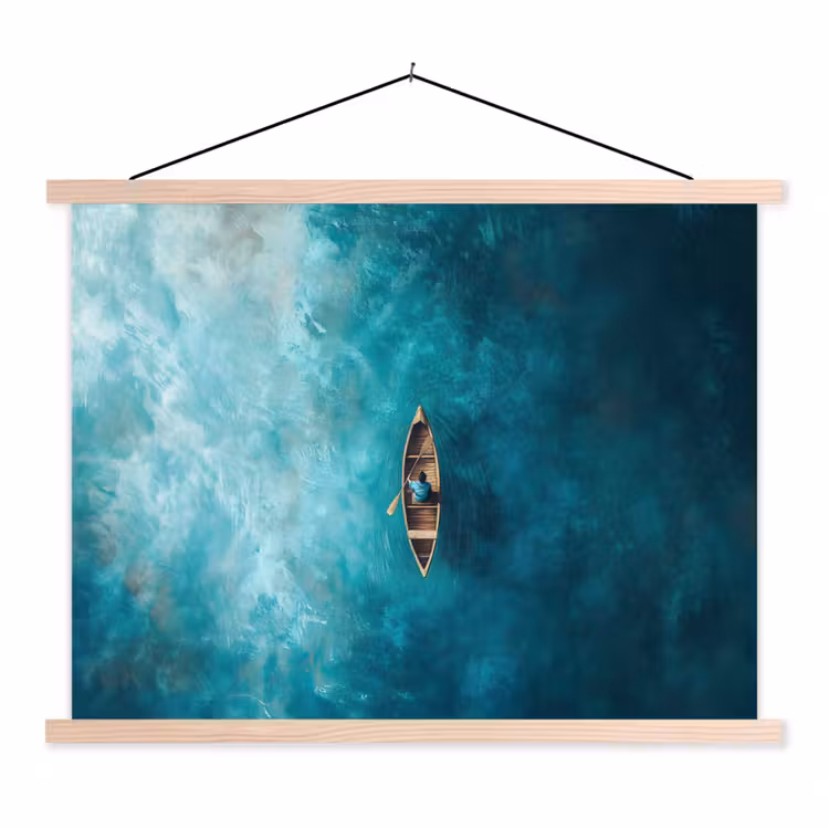Schoolplaat - Bootje - Water - Blauw — 1