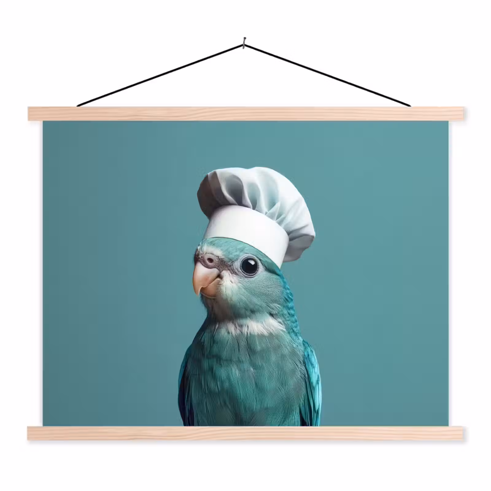 Schoolplaat - Parkiet - Vogel - Koksmuts - Cute — 1