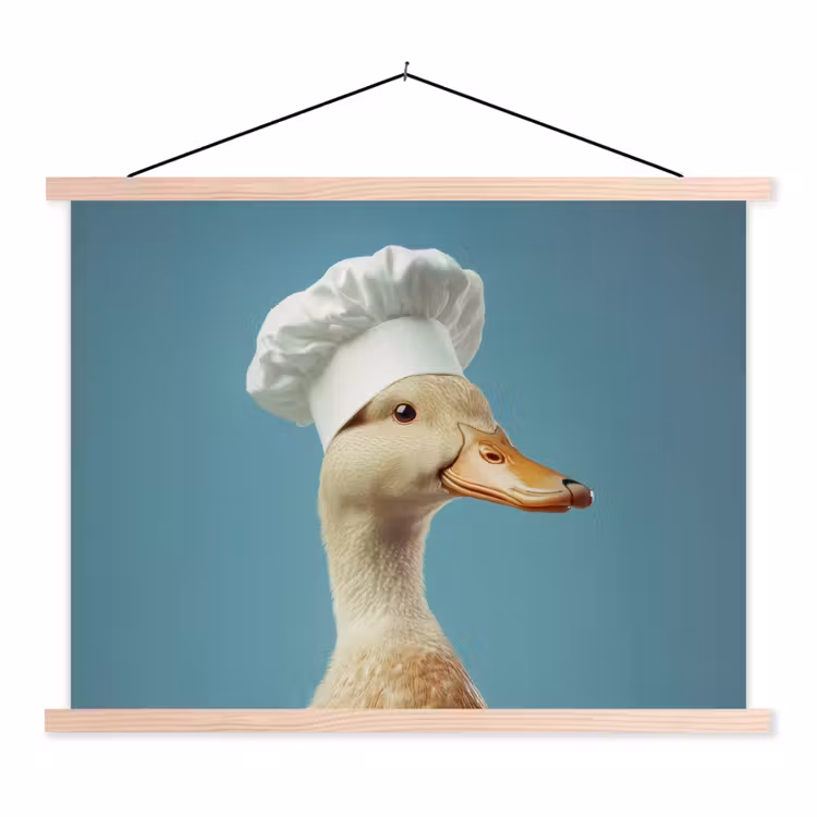 Schoolplaat - Eend - Koksmuts - Cute - Vogel — 1