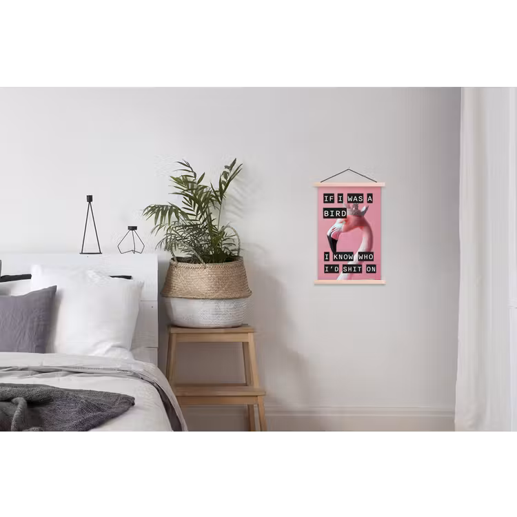 Schoolplaat - Flamingo - Roze - Vogel - Decoratie — 2