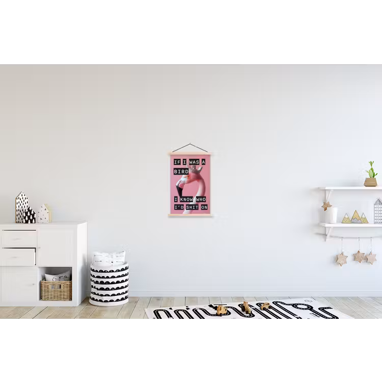 Schoolplaat - Flamingo - Roze - Vogel - Decoratie — 3