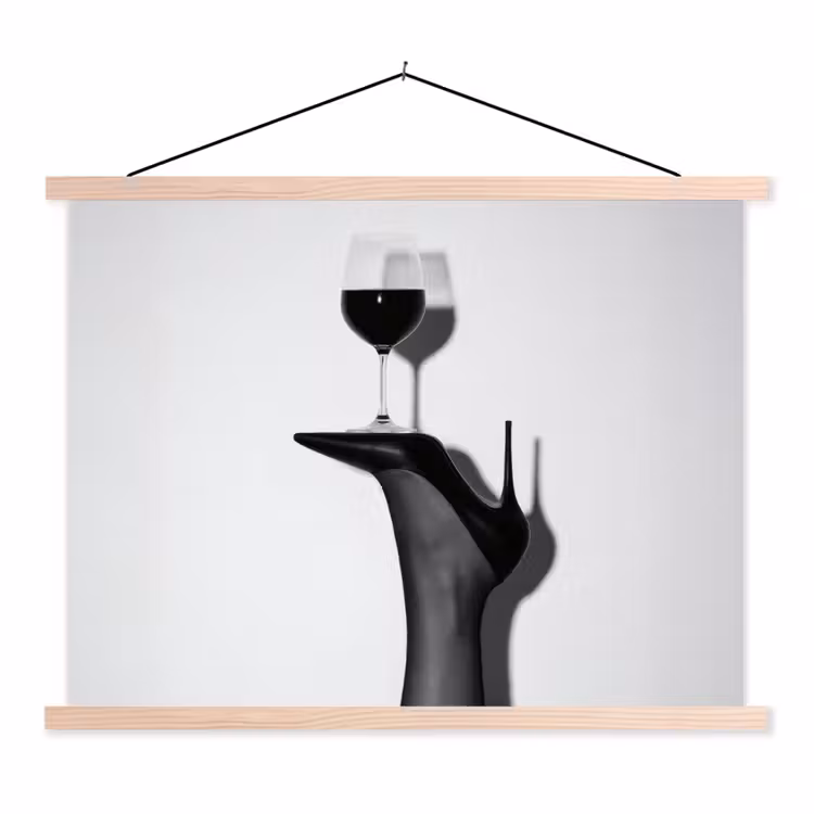 Schoolplaat - Hak - Wijn - Minimalistisch - Zwart — 1