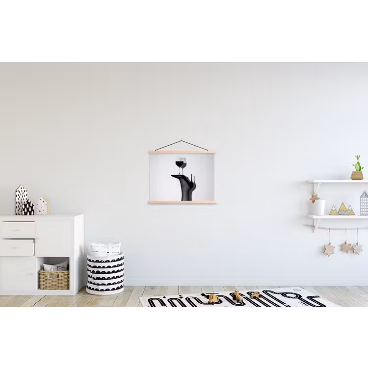 Schoolplaat - Hak - Wijn - Minimalistisch - Zwart — 3
