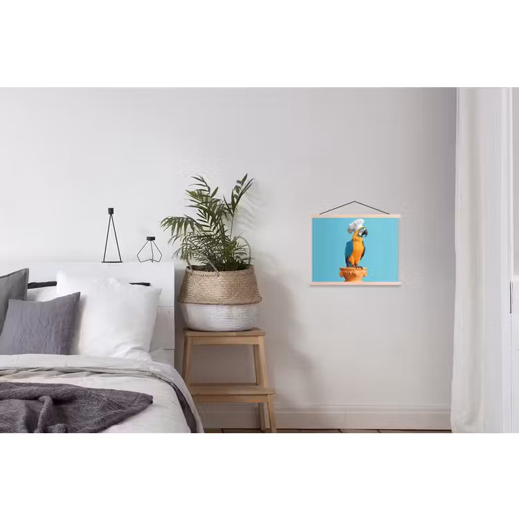 Schoolplaat - Papegaai - Koksmuts - Grappig - Vogel — 2