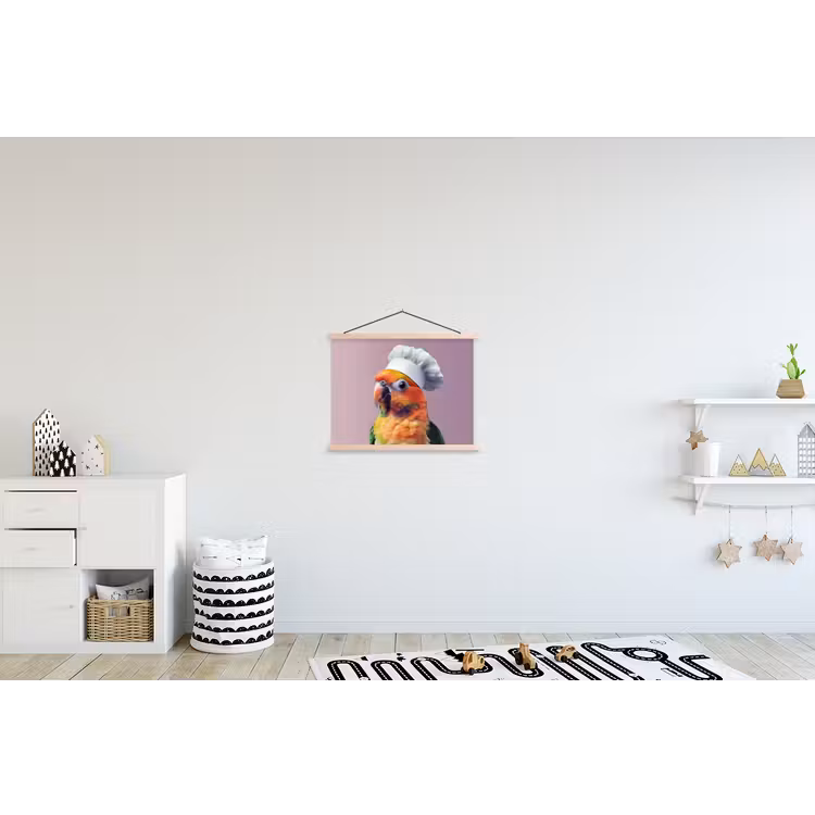 Schoolplaat - Papegaai - Koksmuts - Nieuwsgierig - Vogel — 3