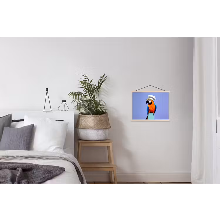 Schoolplaat - Papegaai - Koksmuts - Vogel - Leuk — 2