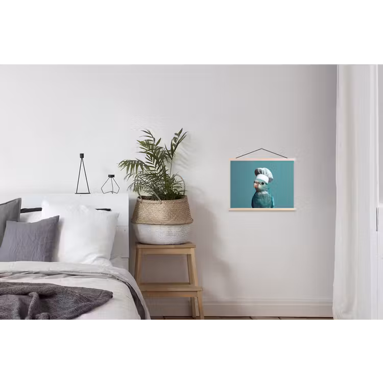 Schoolplaat - Parkiet - Vogel - Koksmuts - Cute — 2