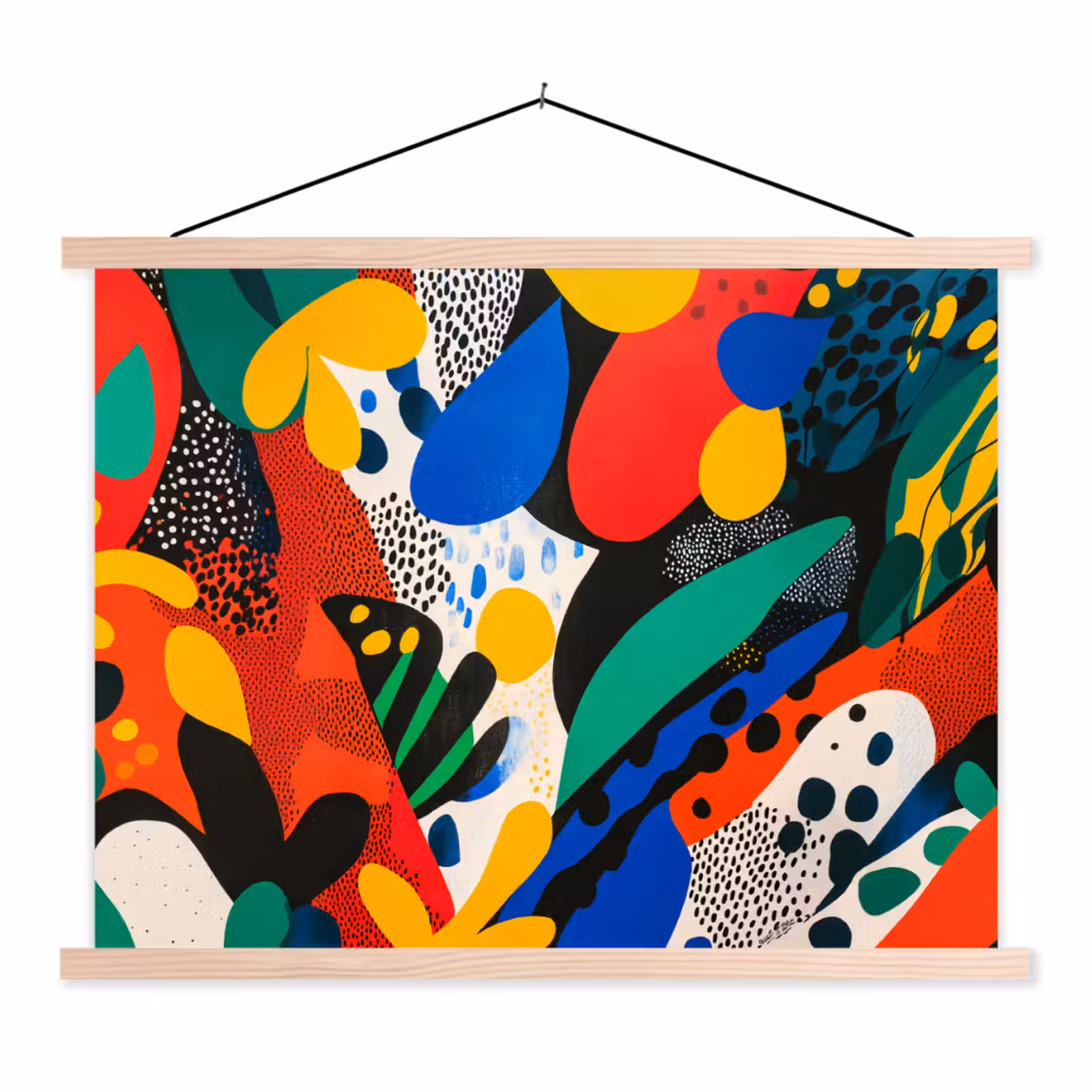 Schoolplaat - Abstract - Planten - Vormen - Kleurrijk — 1