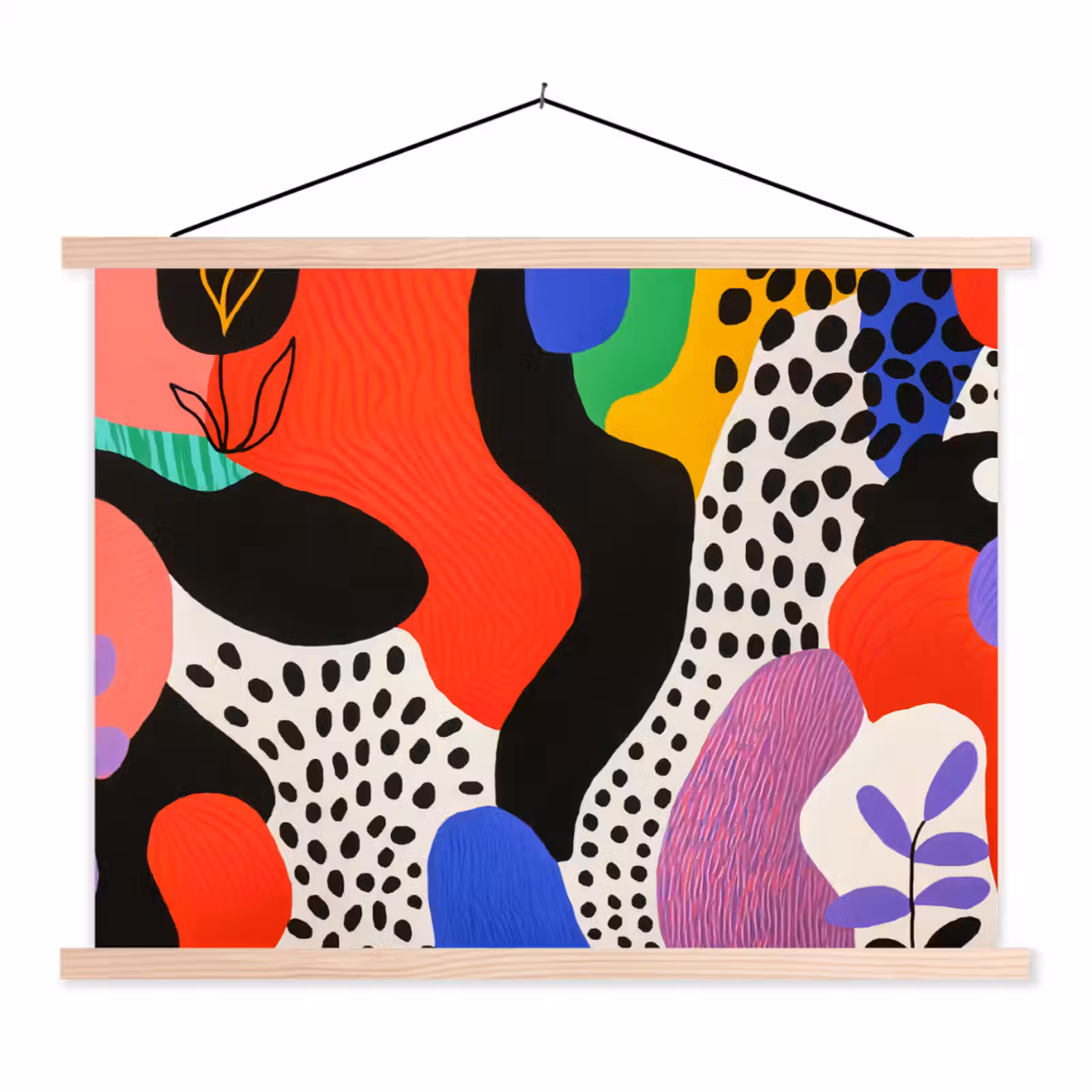Schoolplaat - Abstract - Vormen - Kleuren - Stippen — 1