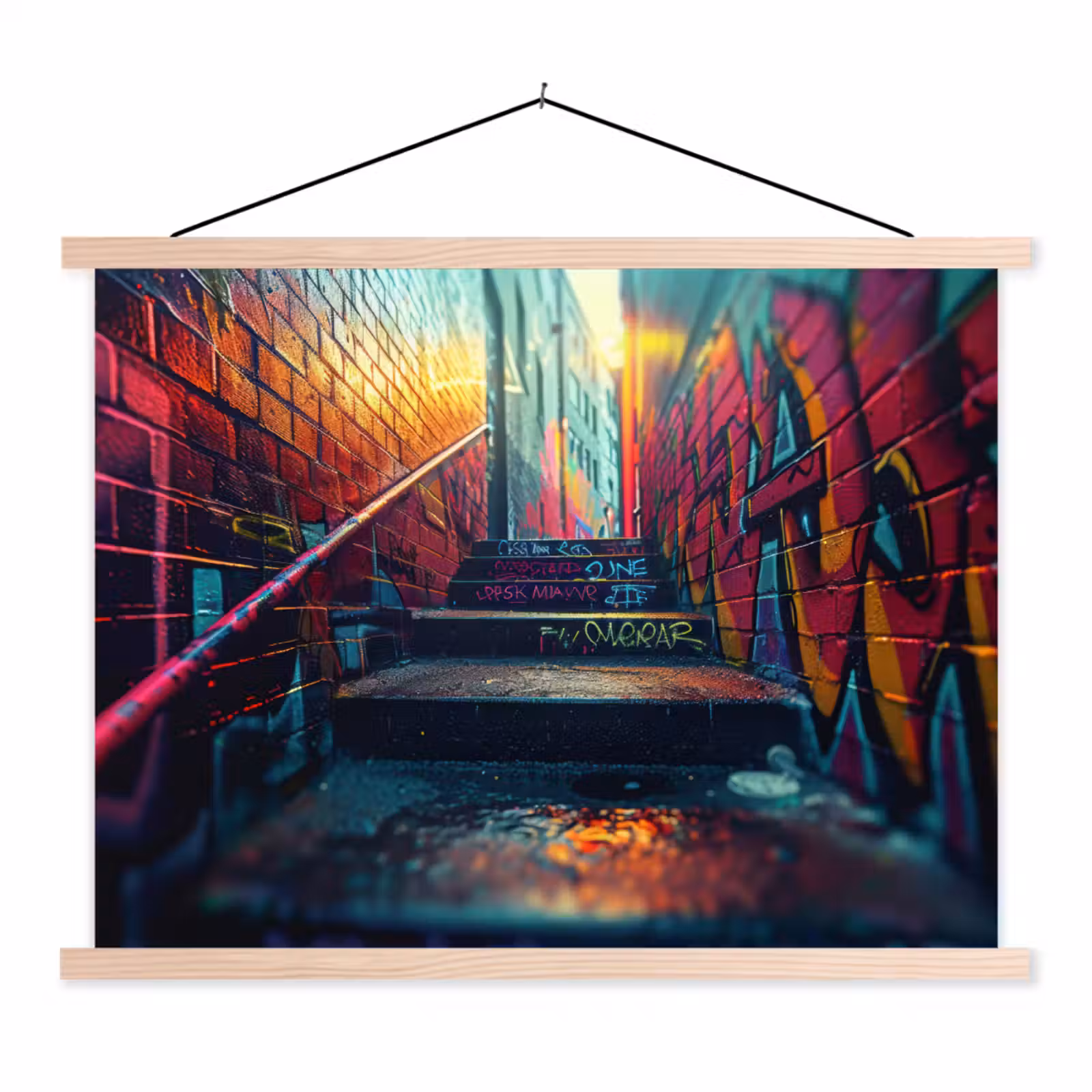 Schoolplaat - Architectuur - Neon - Trap - Graffiti — 1