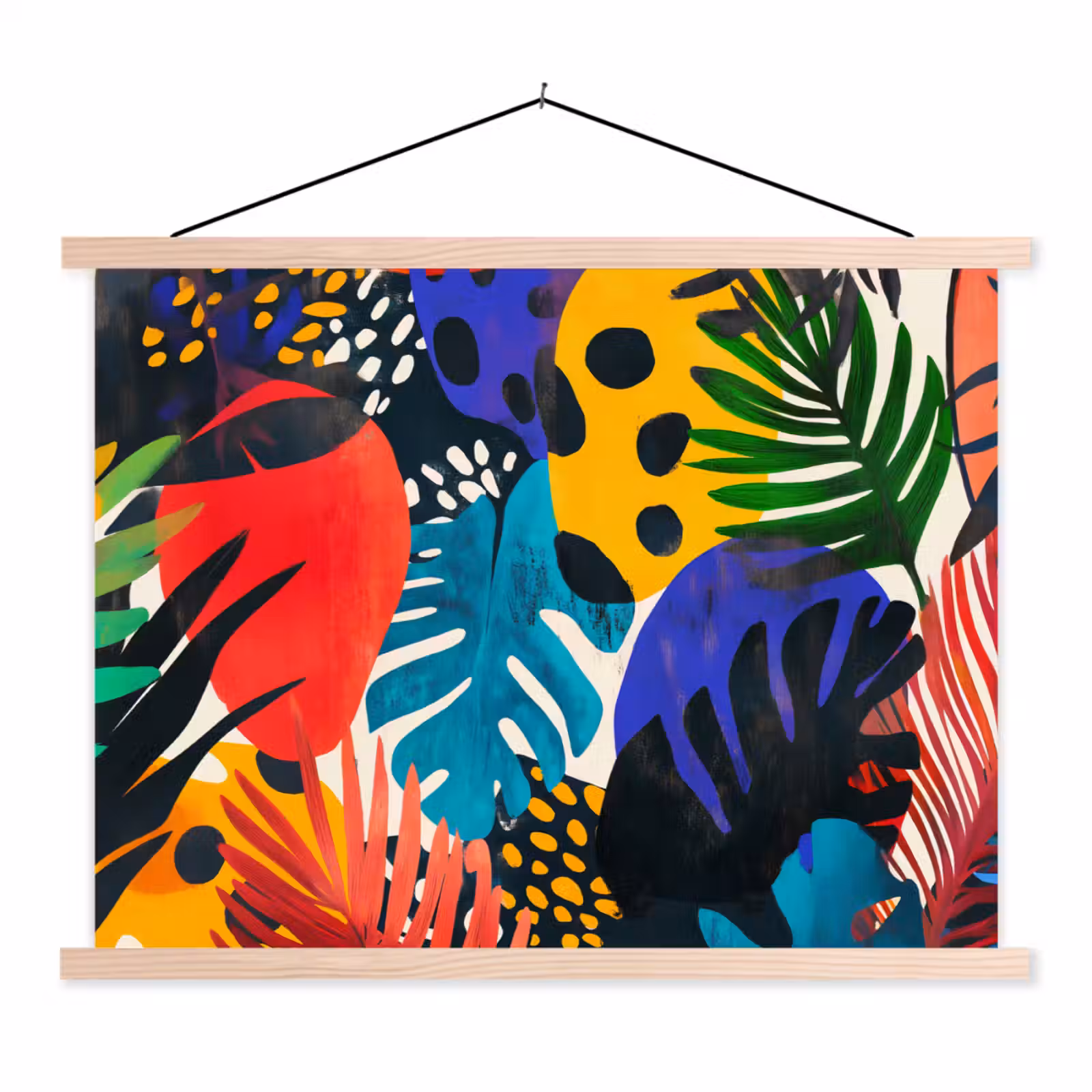 Schoolplaat - Bladeren - Vormen - Abstract - Kleurrijk — 1