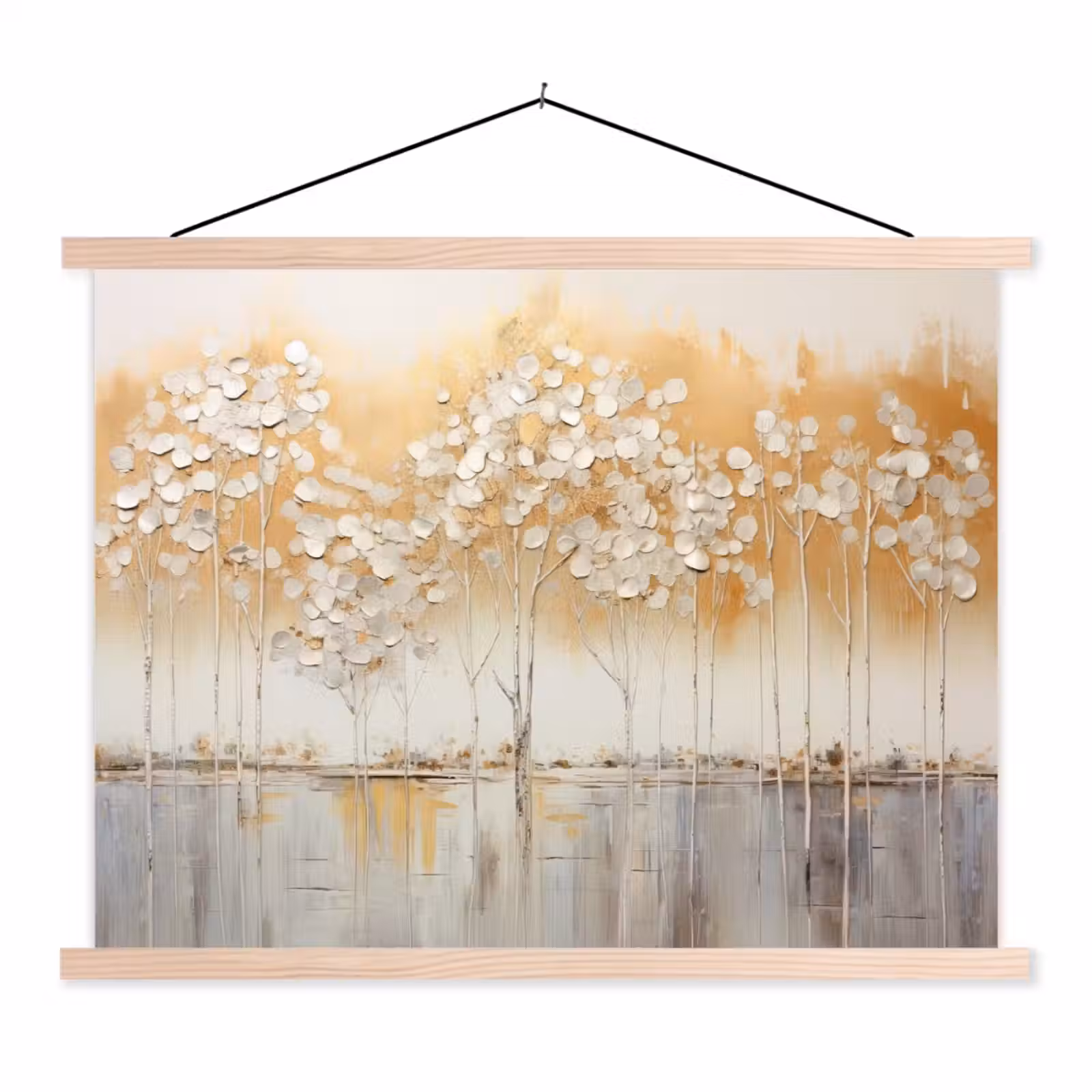 Schoolplaat - Bomen - Kunst - Acryl - Natuur — 1