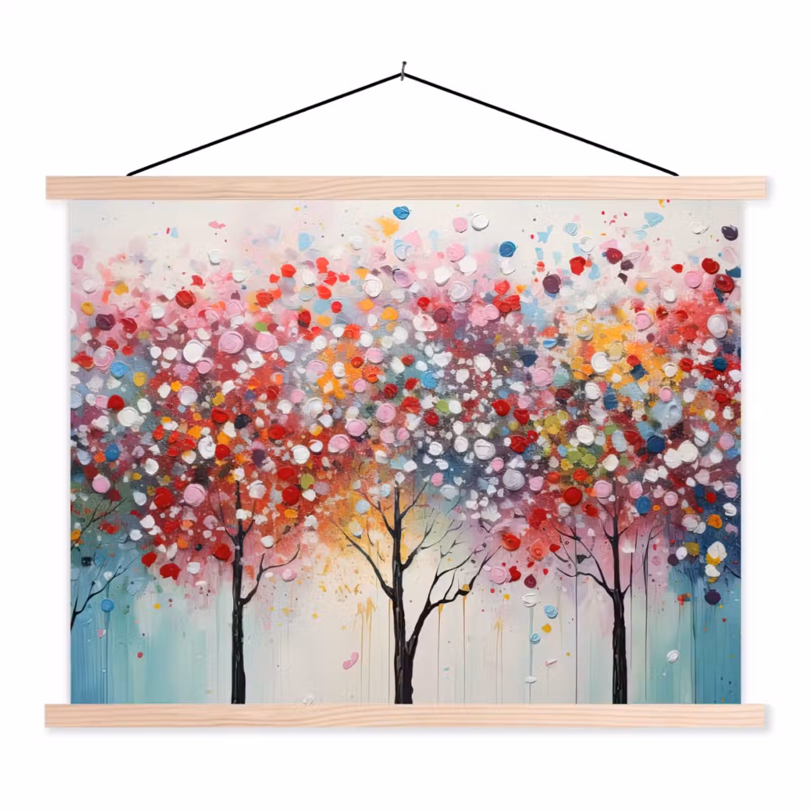 Schoolplaat - Kunst - Bomen - Natuur - Acryl — 1