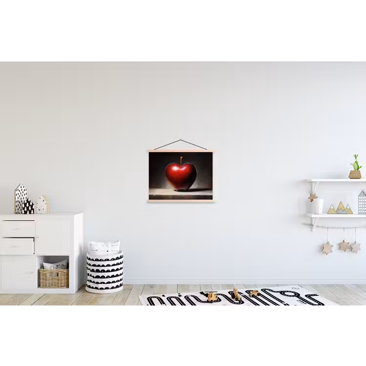 Schoolplaat - Apple - Hart - Rood — 3