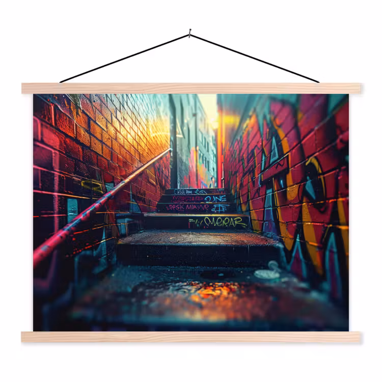 Schoolplaat - Architectuur - Neon - Trap - Graffiti — 1