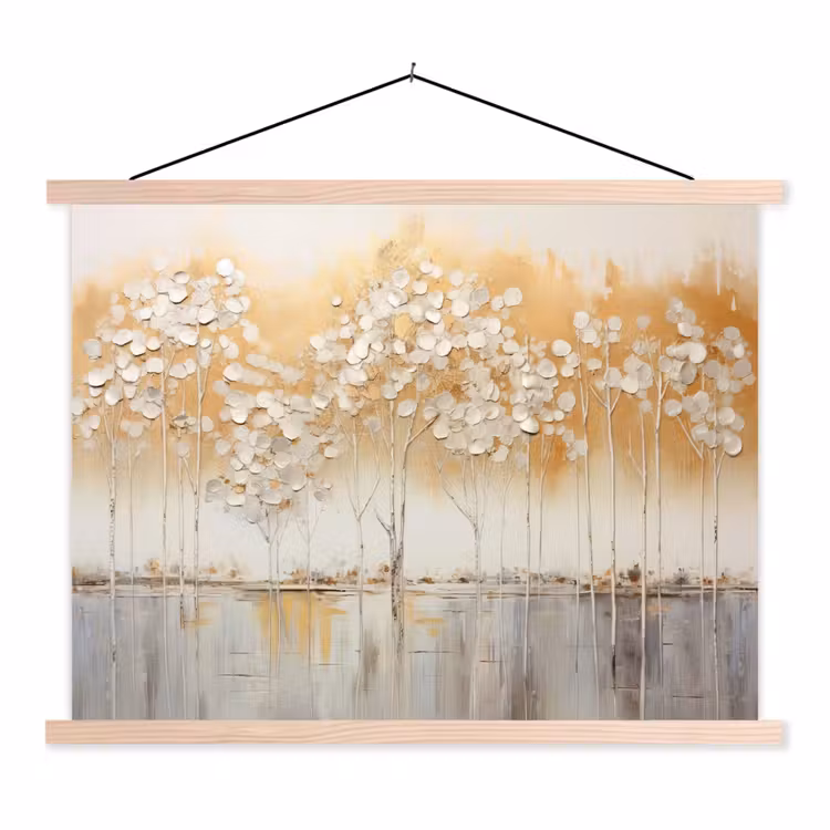 Schoolplaat - Bomen - Kunst - Acryl - Natuur — 1