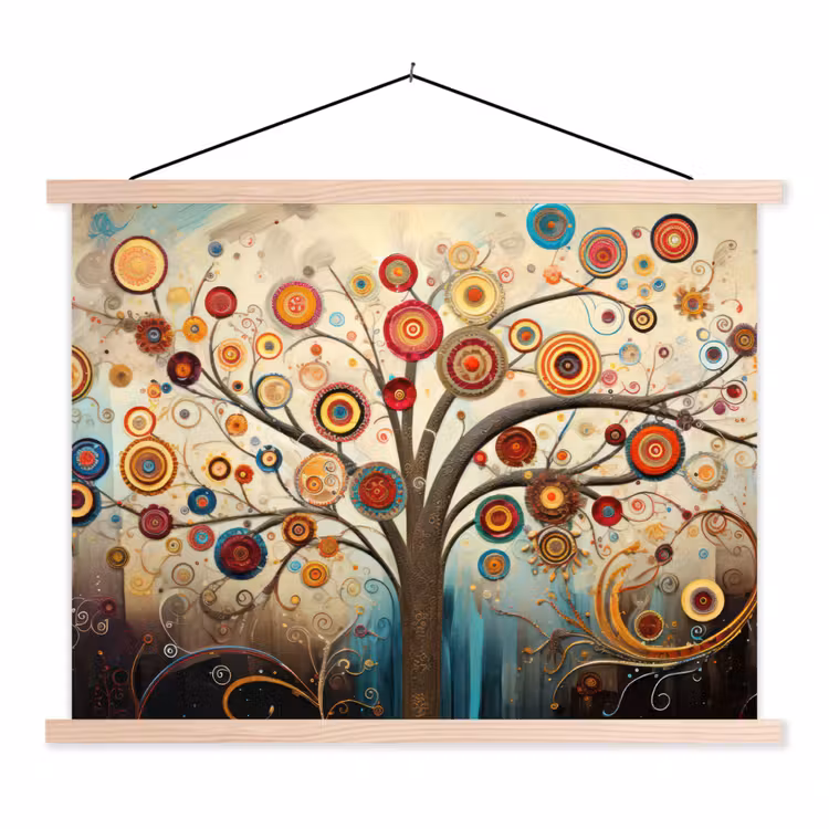 Schoolplaat - Boom - Tree of life - Kleur — 1