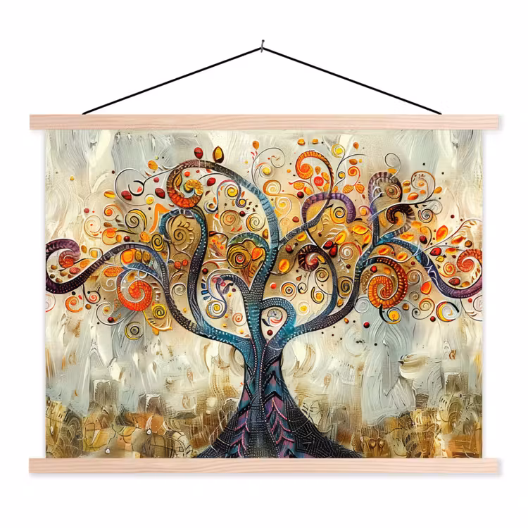 Schoolplaat - Kunst - Levensboom - Botanisch - Abstract — 1