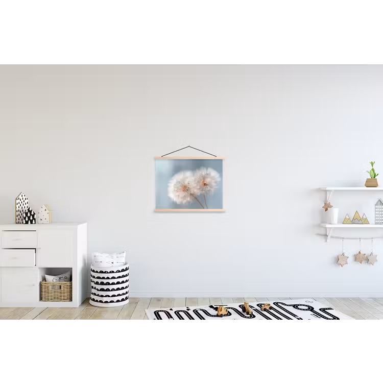 Schoolplaat - Paardenbloemen - Pluisjes - Wit — 3