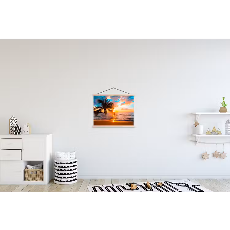 Schoolplaat - Palm - Zonsondergang - Horizon - Strand - Zee - Tropisch — 3