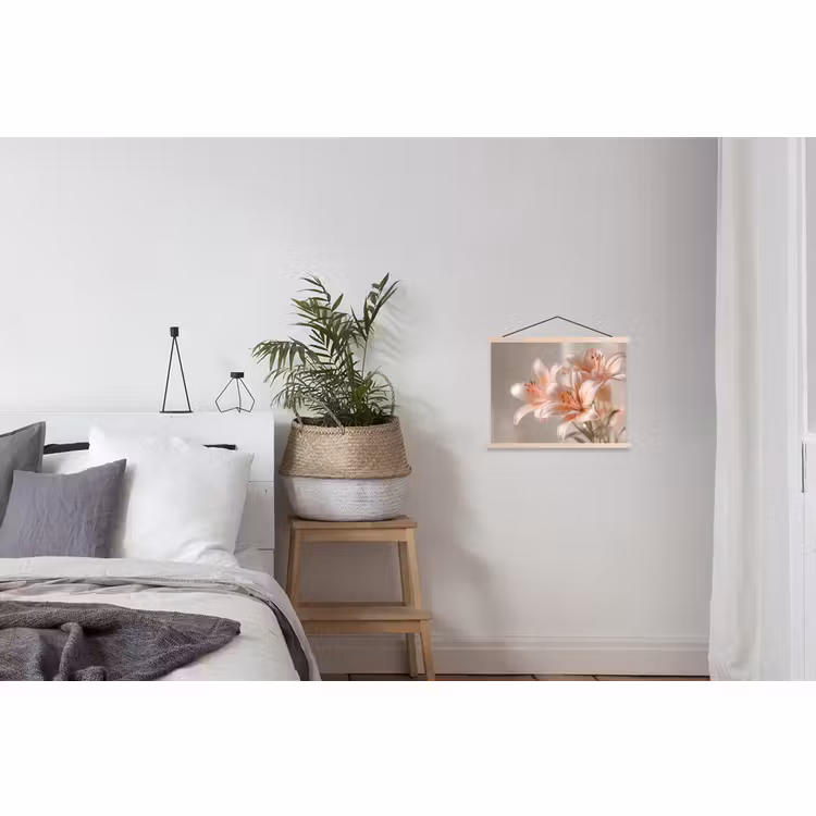 Schoolplaat - Lelies - Meeldraden - Roze - Wazig — 2