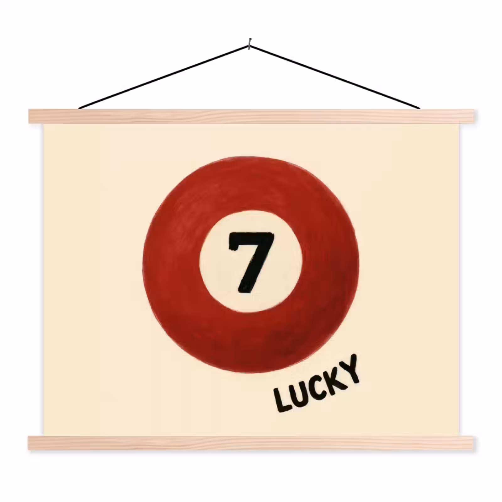 Schoolplaat - Cirkel - Zeven - Lucky - Rood — 1