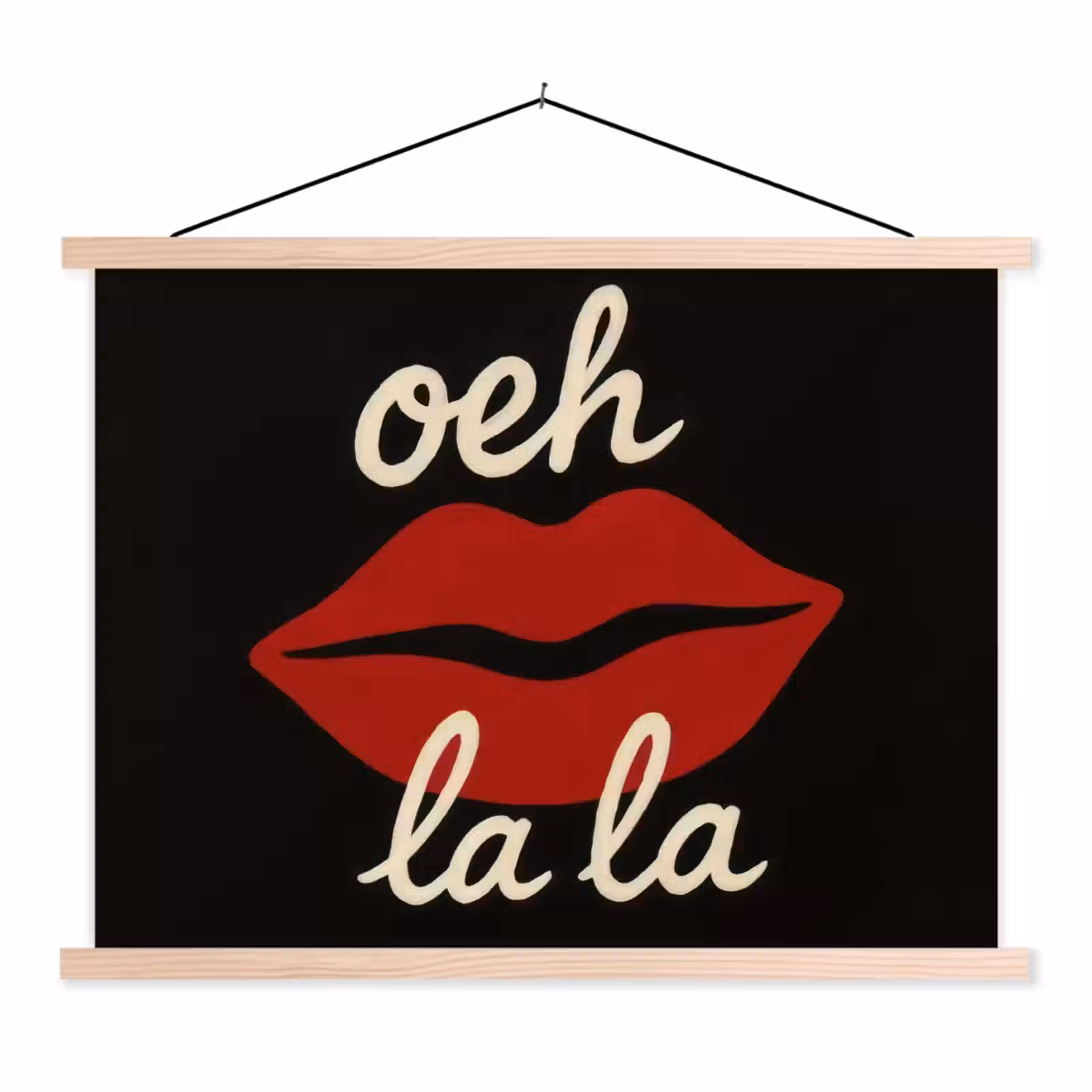 Schoolplaat - Lip - Rood - Quote — 1