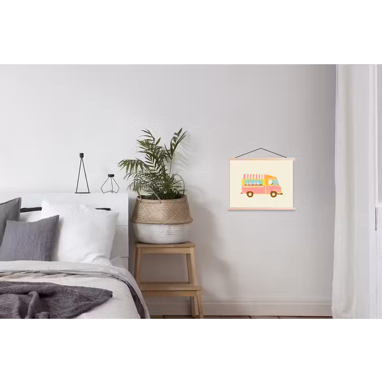 Schoolplaat - Ijskar - Retro - Softijsjes - Roze — 2