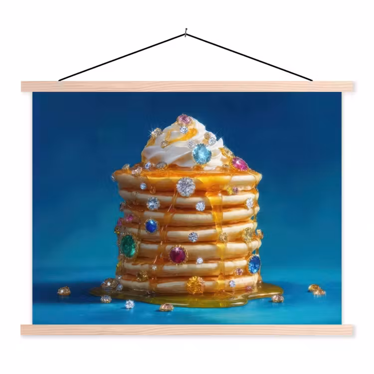 Schoolplaat - Pannenkoeken - Steentjes - Glitter - Slagroom — 1