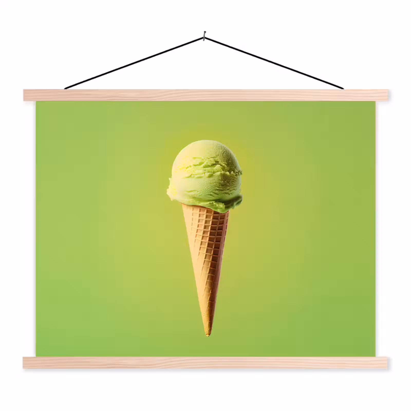 Schoolplaat - Hoorntje - Schepijs - Groen — 1