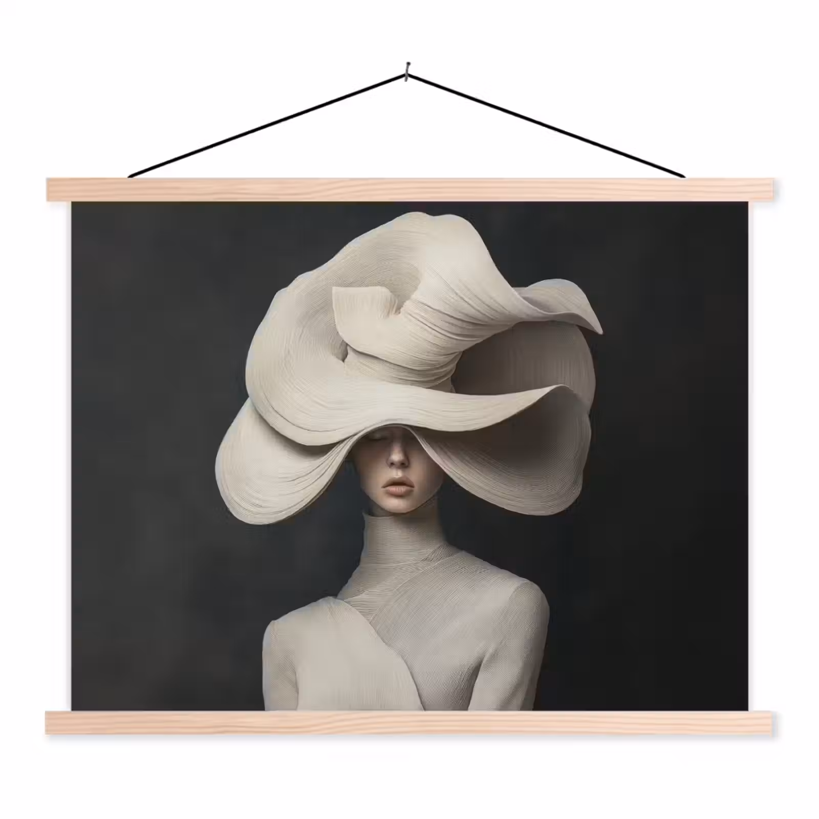 Schoolplaat - Modern - Vrouw - Hoed — 1
