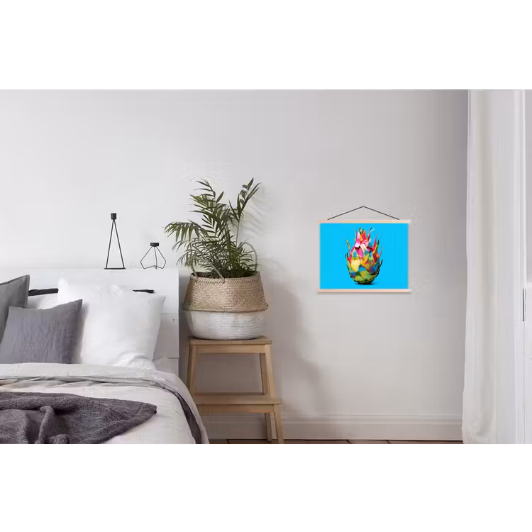 Schoolplaat - Drakenfruit - Blauw - Levendig — 2