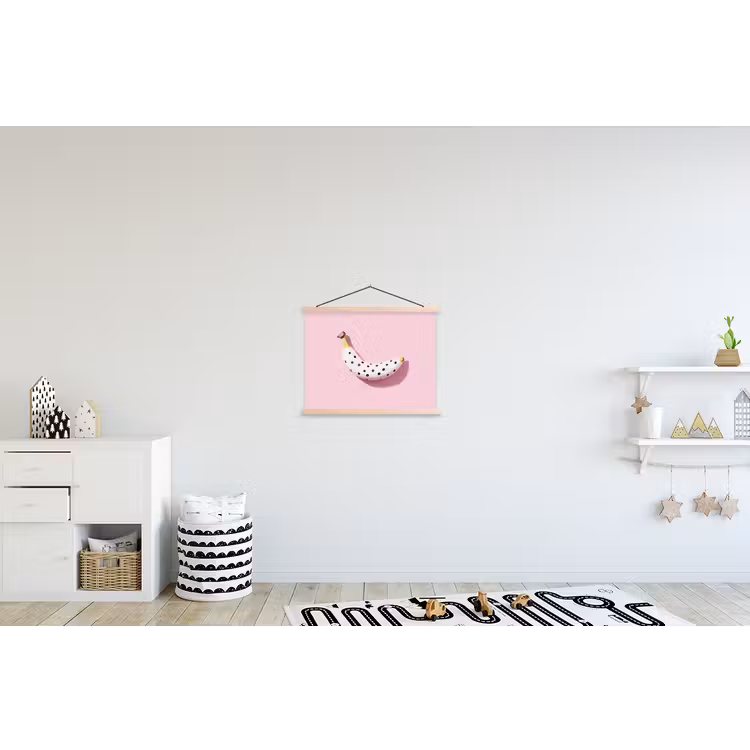 Schoolplaat - Banaan - Stippen - roze — 3