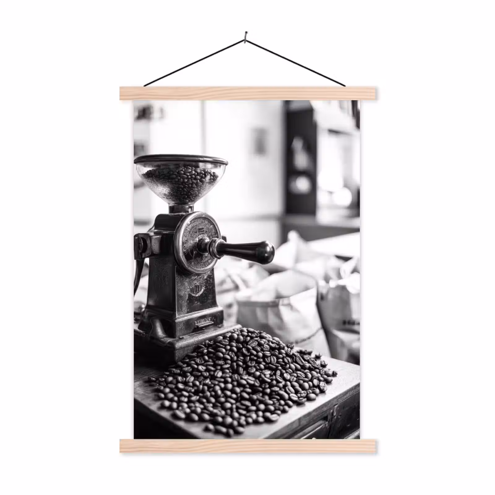 Schoolplaat - Koffiemolen - Gemalen - Vintage — 1