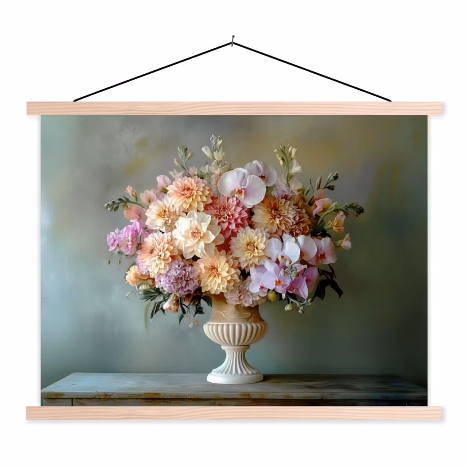 Schoolplaat - Orchidee - Boeket - Vaas - Bloemen — 1